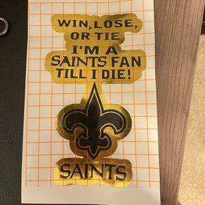 Saints Decal